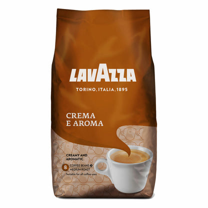 Lavazza Coffee Crema E Aroma, whole beans, bean coffee, set, 10 x 1000 g