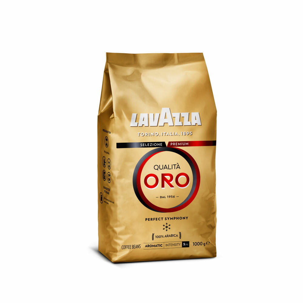 Lavazza Kaffee Qualita Oro, ganze Bohnen, Bohnenkaffee, Set, 3 x 1000 g