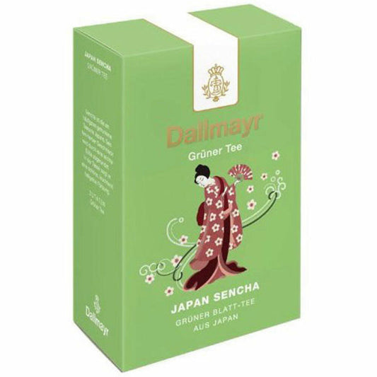 Dallmayr Grüner Tee - Japan Sencha, Grüner Tee, Japanischer Grüntee, Loser Tee, Fein / Herb, 100 g