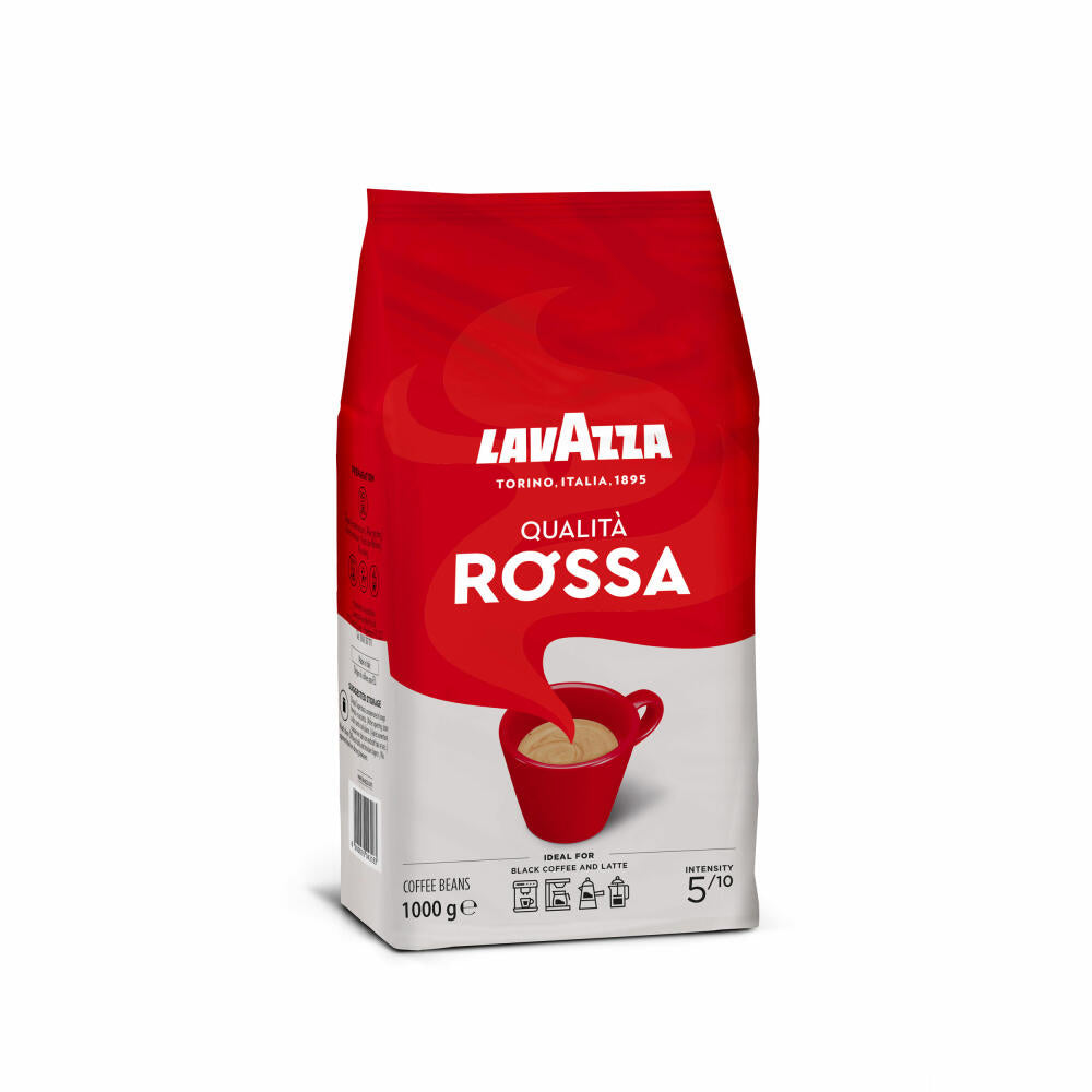 Lavazza Coffee Qualita Rossa, whole beans, bean coffee, set, 9 x 1000 g