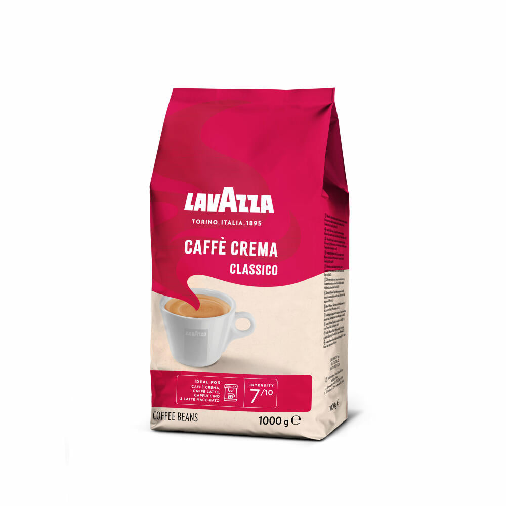 Lavazza Coffee Caffe Crema Classico, whole beans, bean coffee, set, 3 x 1000 g