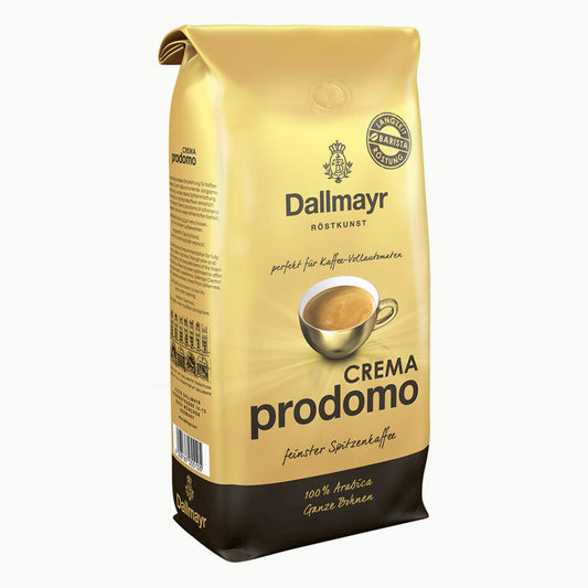 Dallmayr Crema Prodomo, bean coffee, roasted coffee, coffee, whole beans, coffee beans, 8 x 1000 g