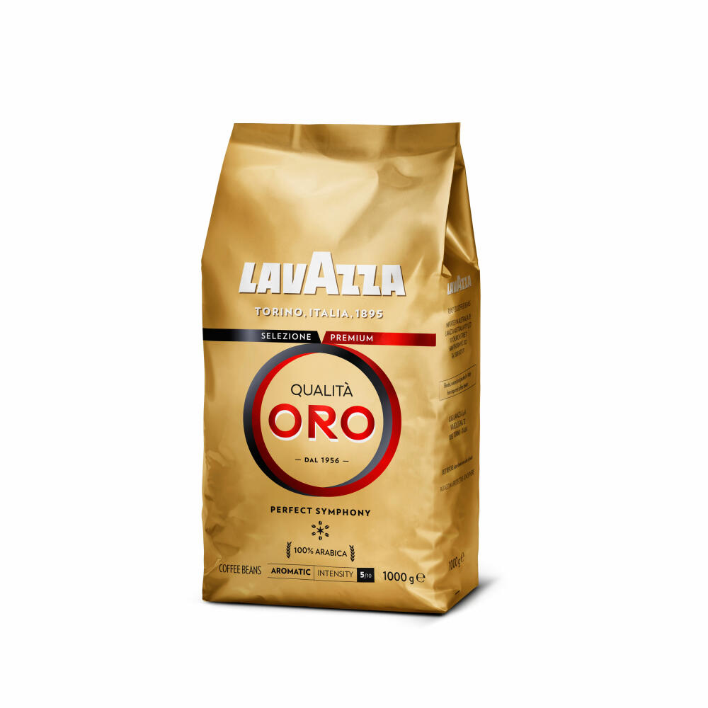 Lavazza Coffee Qualita Oro, whole beans, bean coffee, set, 6 x 1000 g