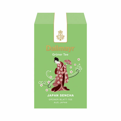 Dallmayr Grüner Tee - Japan Sencha, Grüner Tee, Japanischer Grüntee, Loser Tee, Fein / Herb, 3 x 100 g