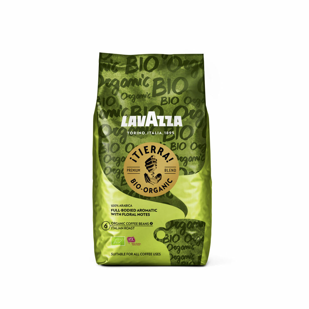 Lavazza Coffee Tierra Bio Organic, whole beans, bean coffee, set, 3 x 1000 g