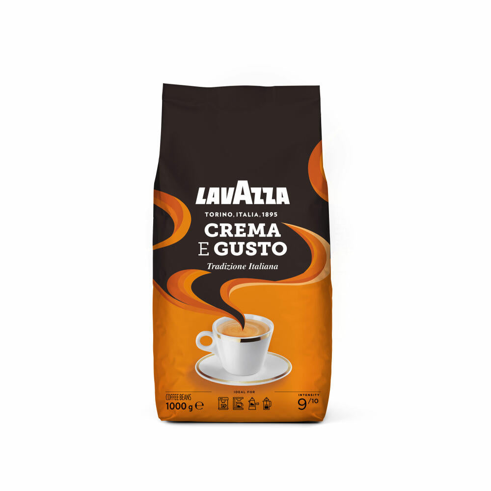 Lavazza Kaffee Crema E Gusto, ganze Bohnen, Bohnenkaffee, Set, 7 x 1000 g