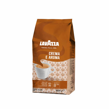 Lavazza Coffee Beans Crema E Aroma, Bean Coffee, Pack of 2, 2 x 1000g