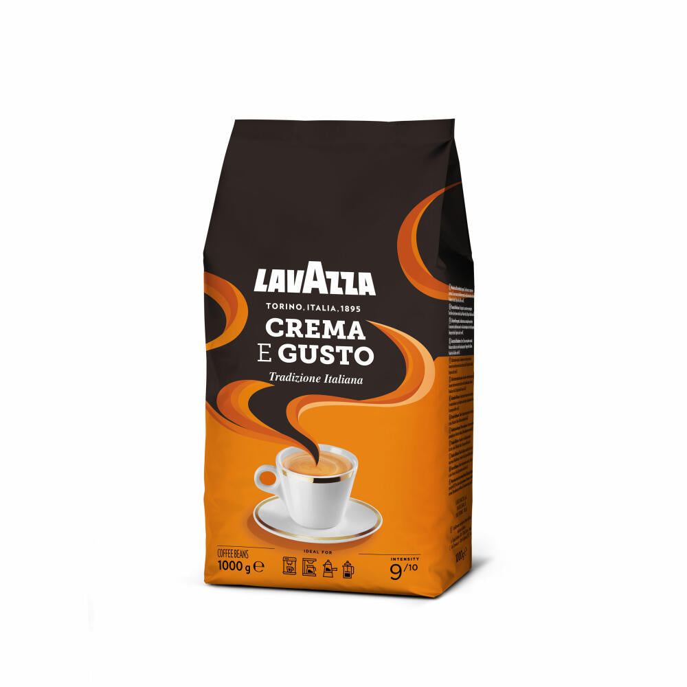 Lavazza Kaffee Crema E Gusto, ganze Bohnen, Bohnenkaffee, Set, 7 x 1000 g