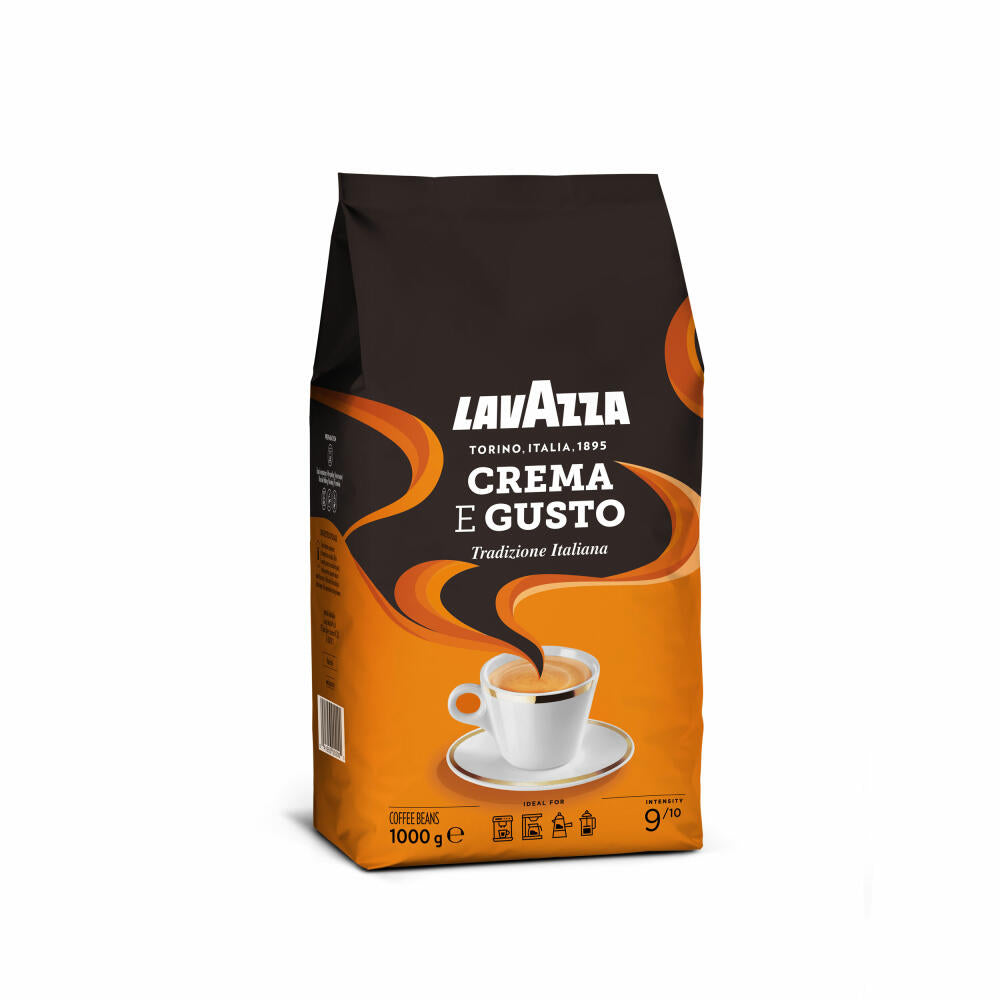 Lavazza Coffee Crema E Gusto, whole beans, bean coffee, set, 10 x 1000 g