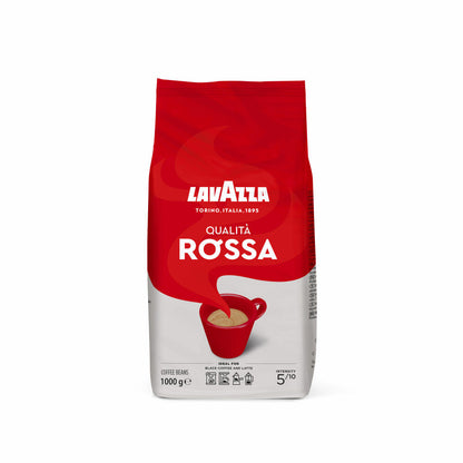 Lavazza Coffee Qualita Rossa, whole beans, bean coffee, set, 5 x 1000 g