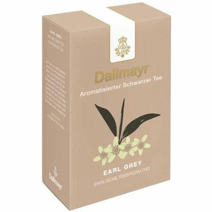 Dallmayr Aromatisierter Schwarztee - Earl Grey, Schwarzer Tee, Black Tea, Ceylon Tee, Loser Tee, Zitrusduft, 3 x 100 g