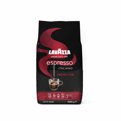 Lavazza Coffee Espresso Italiano Aromatico, whole beans, bean coffee, set, 3 x 1000 g