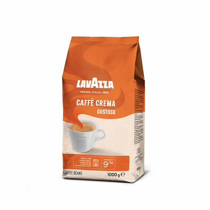 Lavazza Kaffee Caffe Crema Gustoso, ganze Bohnen, Bohnenkaffee, Set, 3 x 1000 g