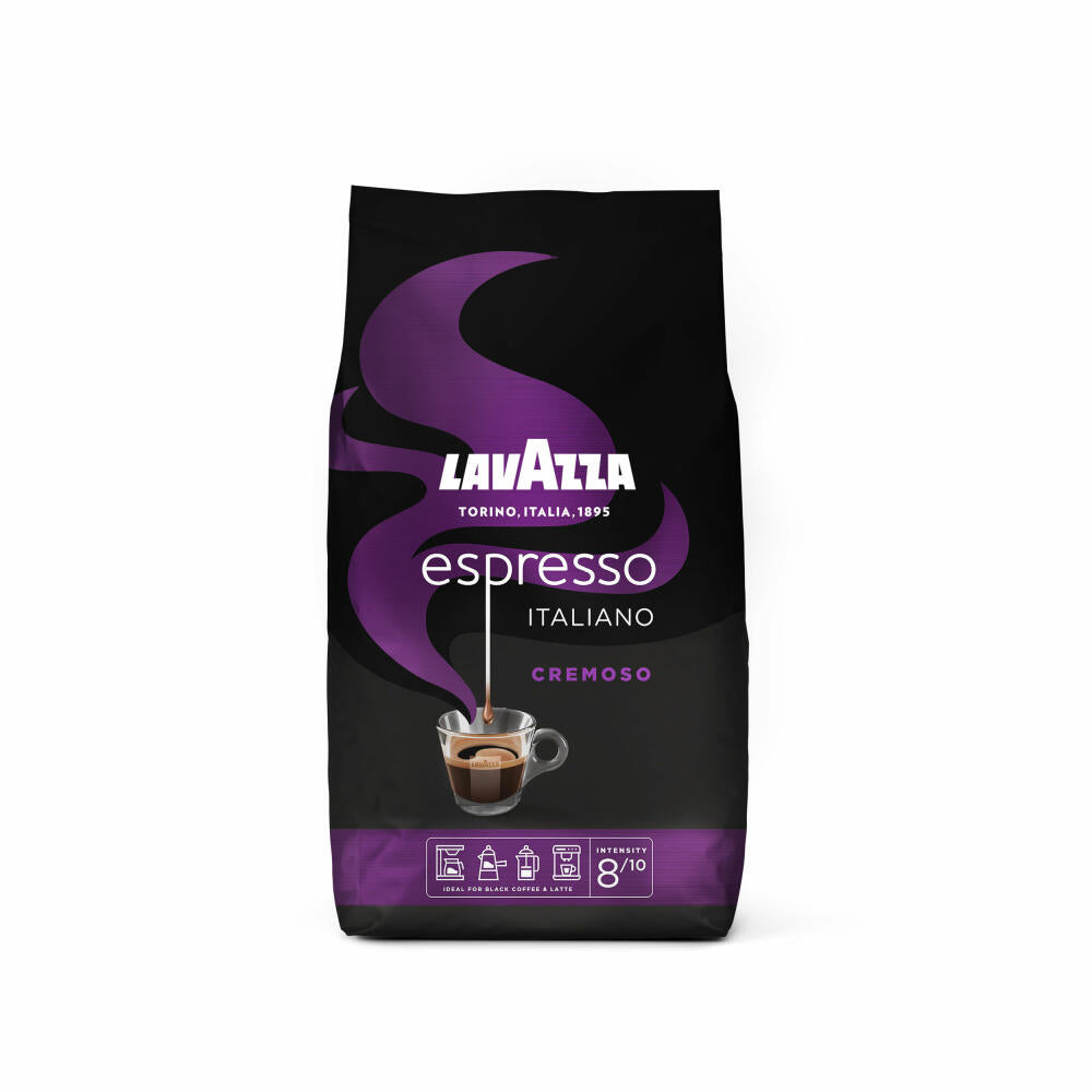 Lavazza Coffee Espresso Italiano Cremoso, whole beans, bean coffee, 1000 g