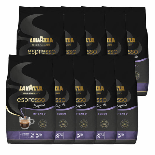 Lavazza Kaffee Espresso Barista Intenso, ganze Bohnen, Bohnenkaffee, Set, 10 x 1000 g