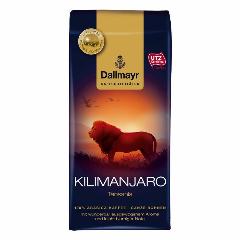 Dallmayr Kilimanjaro Tanzania, coffee rarities, bean coffee, roasted coffee, whole beans, coffee beans, 250 g