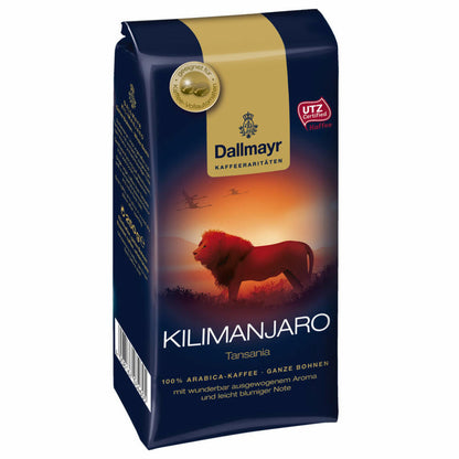 Dallmayr Kilimanjaro Tansania, Kaffee Raritäten, Bohnenkaffee, Röstkaffee, ganze Bohnen, Kaffeebohnen, 6 x 250 g