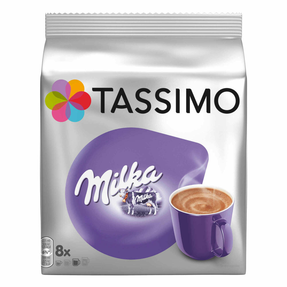 Tassimo Milka Kakao-Spezialität Becherportionen 3er Pack, Schokolade, Kapsel, 24 T-Discs / Portionen