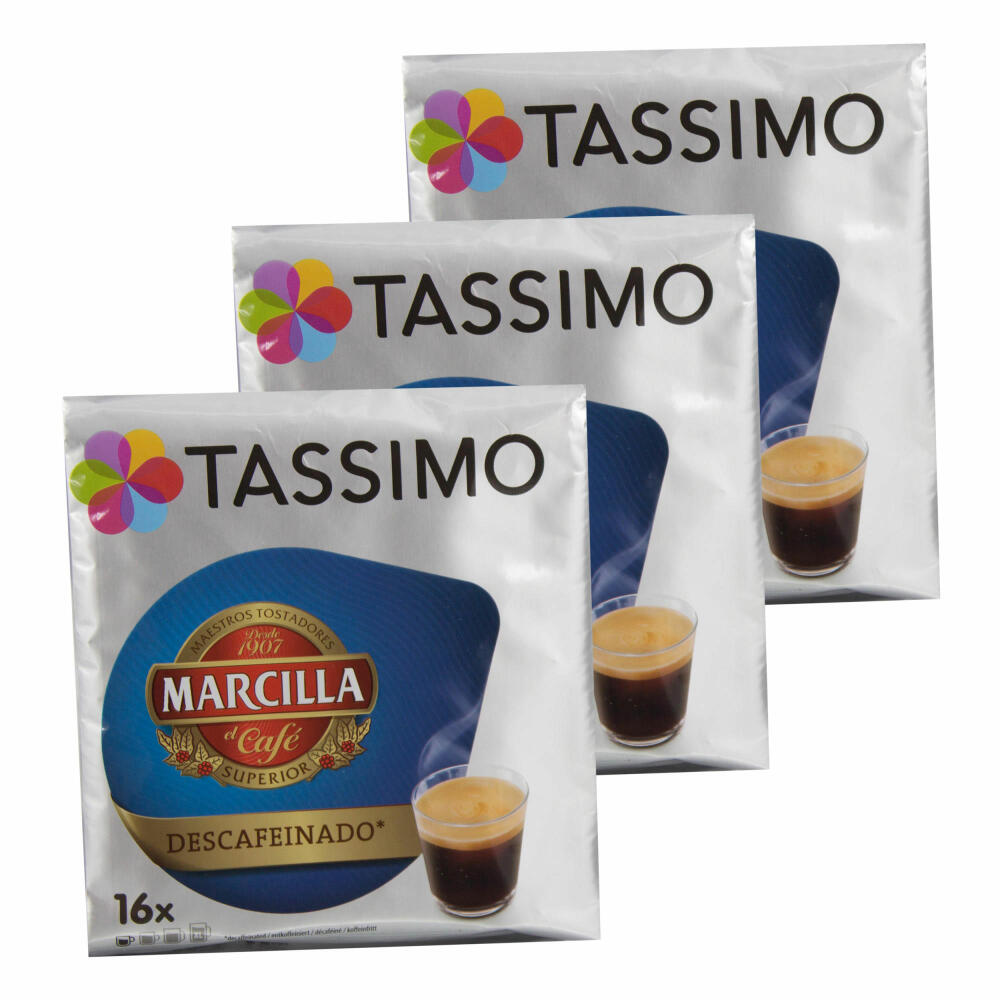 Tassimo Marcilla Descafeinado, Entkoffeiniert, Kaffee, Kaffeekapsel, 48 T-Discs