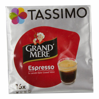 Tassimo Grand Mre Espresso, 3er Pack, Kaffee, Kaffeekapsel, Gemahlener Ršstkaffee, 48 T-Discs