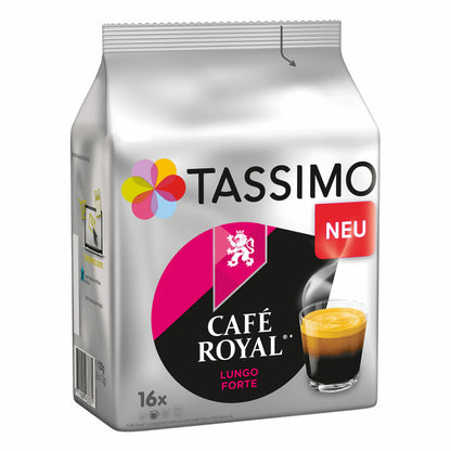 Tassimo Café Royal Lungo Forte, Kaffee, Kaffeegetränk, Kaffeekapsel, 80 T-Discs / 80 Portionen