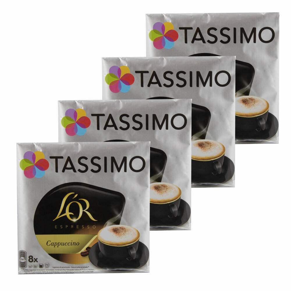 Tassimo LOr Espresso Cappuccino, Coffee, Coffee Capsule, T-Disc, Latte, 32 Servings