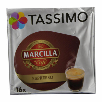 Tassimo Marcilla Espresso, Kaffee, Kaffeekapsel, Gemahlener Röstkaffee, 32 T-Discs