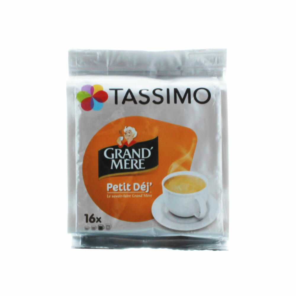 Tassimo Grand Mère Petit Déjeuner Geschenkset mit Glas, 5-tlg, Kaffee, Kaffeekapsel, Gemahlener Röstkaffee