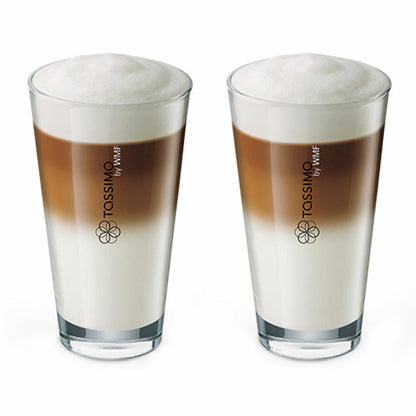 Tassimo Jacobs Latte Macchiato Caramel Geschenkset mit Glas, 5-tlg., Kaffee, Karamell, Milchkaffee, Kapsel, T-Discs