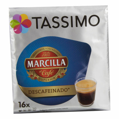 Tassimo Marcilla Descafeinado, Decaffeinated, Coffee, Coffee Capsule, 48 T-Discs