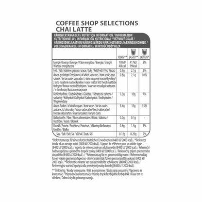 Tassimo Chai Latte 4er Set, Coffee Shop Selections, Chai Tee, Heißgetränk, 4 x 8 T-Discs / Portionen