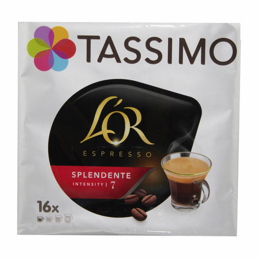 Tassimo L'Or Espresso Splendente, Coffee, Coffee Capsule, Ground Roasted Coffee, 80 T-Discs