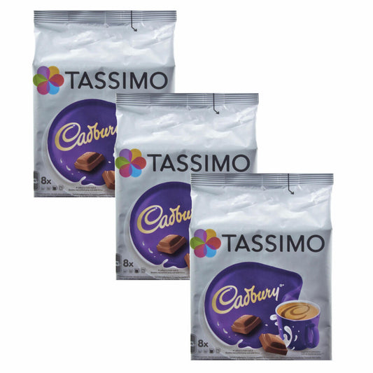 Tassimo Cadbury KakaospezialitŠt, 3er Pack, Kakao, Schokolade, Kapsel, 24 T-Discs / Portionen