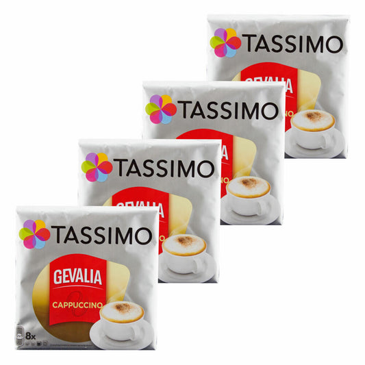 Tassimo Gevalia Cappuccino, Coffee, Coffee Capsule, Ground, 32 T-Discs / Portions