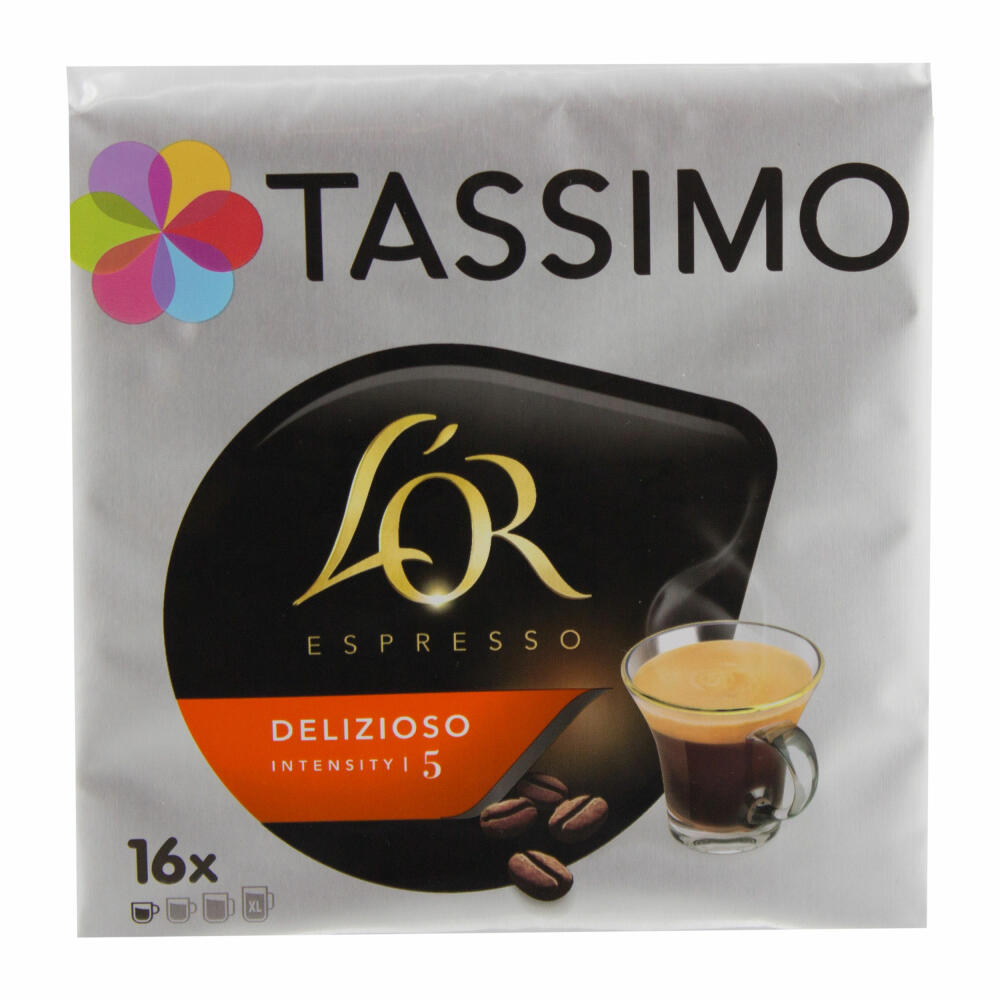 Tassimo L'Or Espresso Delizioso, Kaffee, Kaffeekapsel, Gemahlener Röstkaffee, 32 T-Discs