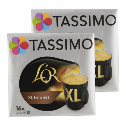 Tassimo L'Or XL Intense, Coffee, Coffee Capsule, Ground Roasted Coffee, 32 T-Discs