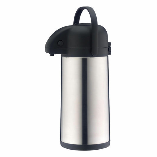 Alfi pump jug TT, drinks dispenser, thermo jug, pump jug, matt stainless steel, 2.5 L, 0837205250