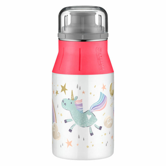 Alfi children's drinking bottle elementBottle Kids, drinking bottle, sports bottle, bottle, stainless steel, rainbow, 400 ml, 5357.202.040