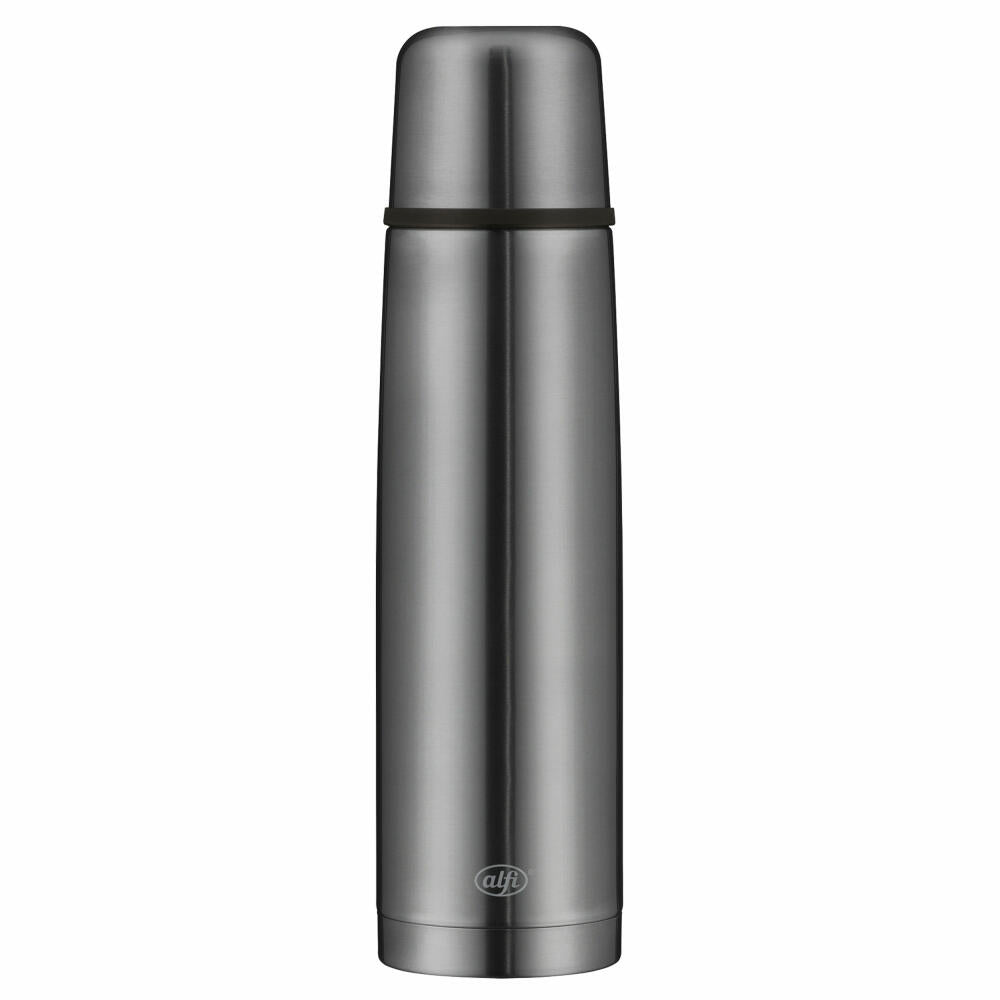 Alfi insulated bottle Isotherm Perfect automatic, insulated bottle, thermos flask, bottle, stainless steel, grey, 1 L, 5737.234.100