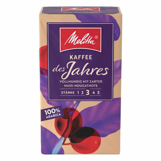 Melitta Kaffee des Jahres 2024, gemahlener Kaffee, Filterkaffee, Arabica, 500 g