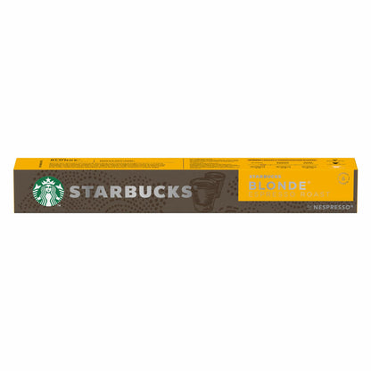 Starbucks Blonde Coffee, Espresso Roast, Roasted Coffee, Nespresso Compatible, Coffee Capsules, 10 Capsules