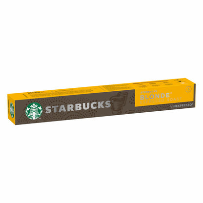 Starbucks Blonde Coffee, Espresso Roast, Roasted Coffee, Nespresso Compatible, Coffee Capsules, 10 Capsules