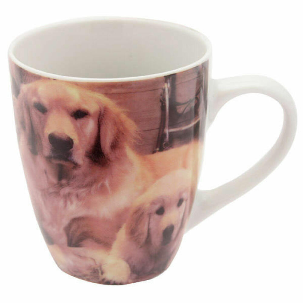 Kaffeebecher m. 2 Hunden Kaffee Becher Kaffeetasse Teetasse Hundewelpe 250ml