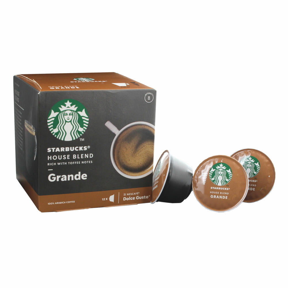 Nescafé Dolce Gusto Starbucks House Blend Grande 4er Set, Kaffee, Röstkaffee, Kaffeekapseln, 4 x 12 Kapseln