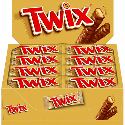 Twix, Schokoriegel, Schokolade, Schoko-Karamell Riegel, 32 Stück, á 50 g