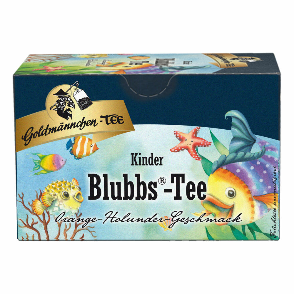 Goldmännchen Children's Tea Blubbs-Tea, Children, Fruit Tea, Tea, 20 individually sealed tea bags