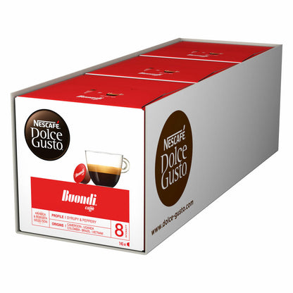 Nescafé Dolce Gusto Espresso Buondi, Bondi, Coffee, Coffee Capsule, Pack of 3, 3 x 16 Capsules