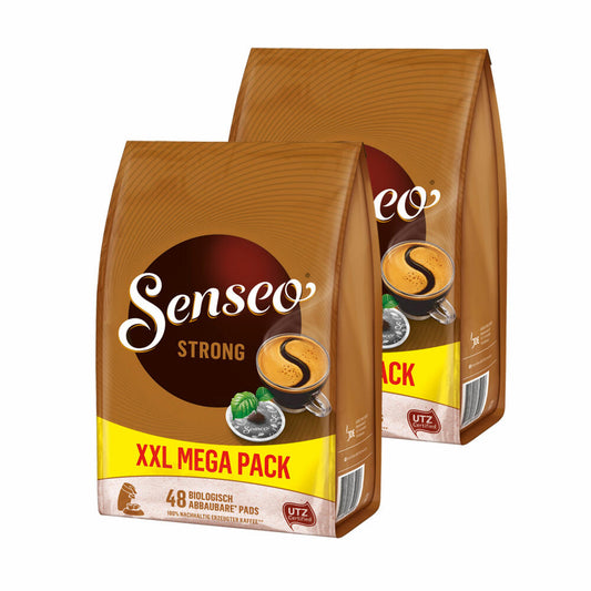 Senseo Coffee Pads Strong, Pack of 2, Powerful Taste, Coffee, 96 Pads