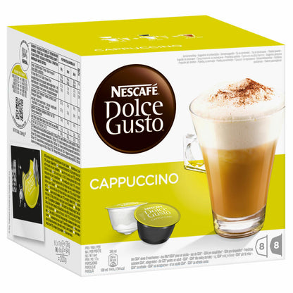 Nescafé Dolce Gusto Cappuccino, Coffee, Coffee Capsule, Pack of 6, 6 x 16 Capsules (48 Servings)