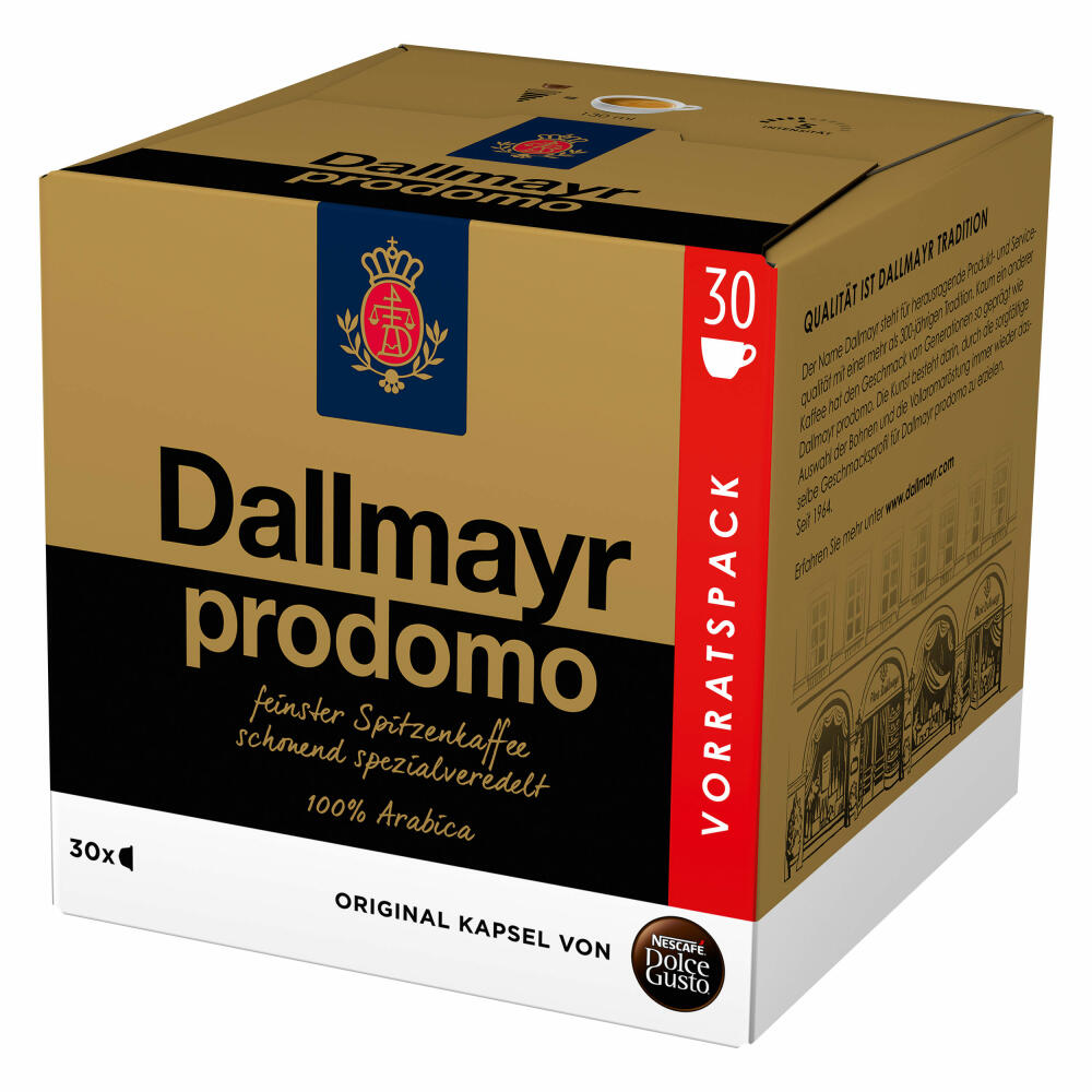 Nescafé Dolce Gusto Dallmayr Prodomo storage box, coffee capsules, 30 capsules